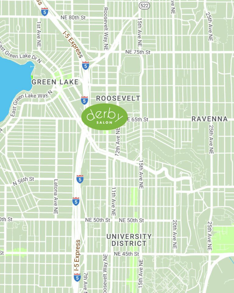 Derby Salon on the map of Seattle